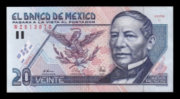 Delcampe - México 20 Pesos Benito Juárez 1992 Pick 100 Serie L Ebc Xf - Mexique