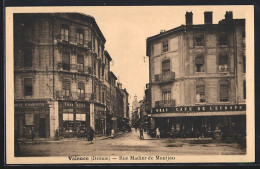 Delcampe - CPA Valence, Rue Madier De Montjau Avec Le Café De L`Europe Et La Pharmacie Grangeon - Valence