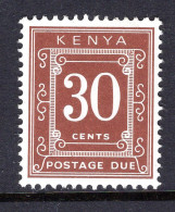 Delcampe - Kenya 1971-75 Postage Dues - P.14 X 15 - Chalk Paper - 30c Red-brown MNH (SG D21) - Kenya (1963-...)