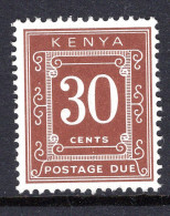 Delcampe - Kenya 1971-75 Postage Dues - P.14 X 15 - Chalk Paper - 30c Red-brown MNH (SG D21) - Kenya (1963-...)