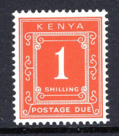 Delcampe - Kenya 1971-75 Postage Dues - P.14 X 15 - Chalk Paper - 1/- Dull Bright Orange MNH (SG D22) - Kenya (1963-...)