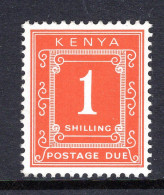 Delcampe - Kenya 1971-75 Postage Dues - P.14 X 15 - Chalk Paper - 1/- Dull Bright Orange MNH (SG D22) - Kenya (1963-...)