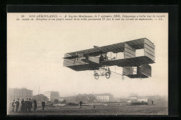 Delcampe - AK Aéroplane Delagrange, Männer Betrachten Ein Flugzeug Beim Start - Andere & Zonder Classificatie