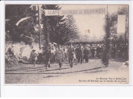 Delcampe - SUISSE: VAUD: BALLAIGUES: Le Général Pau, Arivée Du Général Sur Le Terrain De La Revue - état - Ballaigues