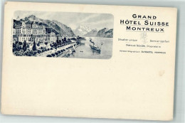Delcampe - 1820 Montreux Gebrauchsspuren Grand Hotel Suisse - 10696208 - Montreux