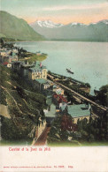 Delcampe - [-20%] SUISSE - Territet Et La Dent Du Midi - Colorisé - Bateau - Artist Atelier H Guggenheim & C Edit - Carte Postale A - Montreux