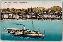 Delcampe - 6000 Luzern Lucerne 1913 - Dampfschiff Luzern Hofkirche - 39403569 - Luzern