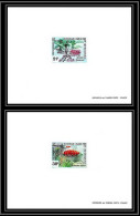Delcampe - 91770a Nouvelle-Calédonie 210/211 Brosse à Dent Geissois Pruinosa Fleur Flower épreuve Proof Non Dentelé ** MNH Imperf - Imperforates, Proofs & Errors