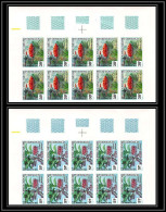 Delcampe - 91770 Nouvelle-Calédonie 210/211 Brosse à Dent Geissois Pruinosa Fleur Flower Non Dentelé Imperf ** MNH Bloc 10 - Imperforates, Proofs & Errors