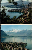 Delcampe - N°38192 W -cpsm Montreux -la Baie De Territet- - Montreux