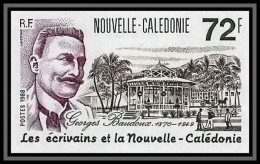 Delcampe - 92319a Nouvelle-Calédonie N°564 Ecrivain (writer) Georges Boudoux Bloc 4 Non Dentelé Imperf ** MNH - Imperforates, Proofs & Errors
