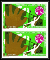 Delcampe - 92007b Nouvelle-Calédonie PA N°168 Volley Ball 5ème Jeux Du Pacific Sud Non Dentelé Imperf ** MNH Paire - Imperforates, Proofs & Errors