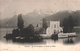 Delcampe - [-30%] SUISSE - Clarens - Vue Sur Lîle De Salagnon Et Dents Du Midi - Carte Postale Ancienne - Montreux