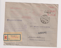 Delcampe - ROMANIA  1943 BUCURESTI  Nice Censored Registered Cover To Austria Germany - 2. Weltkrieg (Briefe)