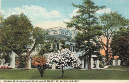 Delcampe - [-20%] CANADA - An Old Colonial Mansion On James Street - St Catharines - Ont - Colorisé - Carte Postale Ancienne - Sonstige & Ohne Zuordnung