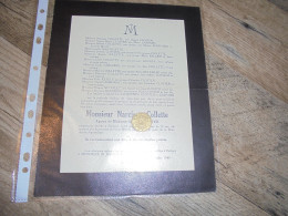 Delcampe - Souvenir Pieux Faire Part Décès De Monsieur Narcisse COLLETTE Rettigny 1949 Epoux De Madame Angèle Closter - Obituary Notices