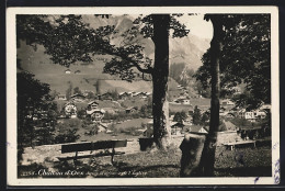 Delcampe - AK Chateau D`Oex, Depuis La Terrasse De L`Eglise - Sonstige & Ohne Zuordnung