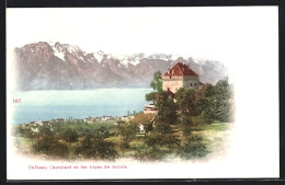 Delcampe - AK Montreux, Chateau Chatelard Et Les Alpes De Savoie - Montreux