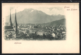 Delcampe - AK Luzern, Ortsansicht Mit Hofkirche - Luzern