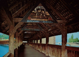 Delcampe - Lucerne - Intérieur Du Pont De La Chapelle (Kappelbrücke) - Luzern