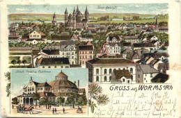 Delcampe - Gruss Aus Worms - Litho - Worms
