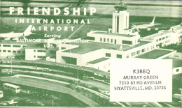 Delcampe - CPA Telegraphie Friendship International Airport Murray Green Hyattsville Md Avion - Post & Briefboten