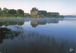 Delcampe - 35 PAIMPONT LEVER DU JOUR SUR L ABBAYE ET L ETANG - Paimpont