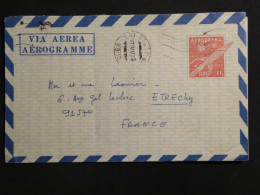 Delcampe - EE.0 CUBA  LETTRE AEROGRAMME  AMBASSADE DU  CONGO RARE COVER .  ..  A ETREC CHY   FRANCE  +DISP. COLLECTION ++   + - Poste Aérienne