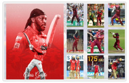 Delcampe - India 2025 Legendry Cricketer - Chris Gayle - Mint / Blank Picture Post Card PPC As Per Scan As Per Scan - Cricket