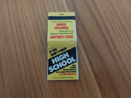 Delcampe - Pochette D'allumettes ETATS UNIS «IF YOU DIDN'T FINISH HIGH SCHOOL» - Boites D'allumettes