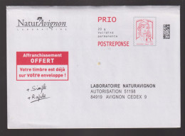 Delcampe - PAP Postreponse Natur'Avignon (scan Recto Verso) - Lot 17P068 - Prêts-à-poster: Réponse /Ciappa-Kavena