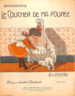 Delcampe - Le Coucher De Ma Poupée, Chanson.  Partition Ancienne, Grand Format, Couverture Illustrée Pousthomis. - Scores & Partitions