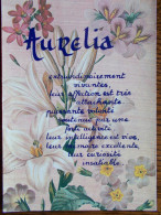 Delcampe - PRÉNOMS - AURÉLIA. - Vornamen