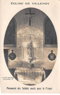Delcampe - 77 - N°89557 - VILLENOY - Eglise De Villenoy - Monument Des Soldats Morts Pour La France - Carte Photo - Villenoy