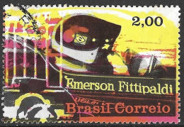 Delcampe - BRASILE - 1972 - AUTO SPORTIVE - F1 - E. FITTIPALDI - DA FOGLIETTO - USATO (YVERT BF 30 - MICHEL 1345) - Blocs-feuillets
