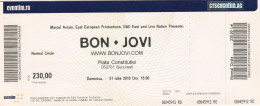 Delcampe - Romania - Bucuresti - Bon Jovi - Concert Ticket - Billet (2019) - Tickets D'entrée