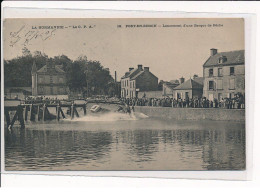 Delcampe - PORT-en-BESSIN : Lancement D'une Barque De Pêche - Très Bon état - Port-en-Bessin-Huppain