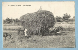 Delcampe - TH0705   CPA  Maroc ?  -  Scènes Et Types - Aux Champs  -  Attelage Chevaux  Charrette De Foin  ++++ - Meknes