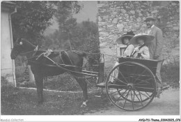 Delcampe - AVQP11-0677-ATTELAGE - Groupe De Personnes Sur ATTELAGE CARTE PHOTO BAUDILLON TOULOUSE - Wagengespanne