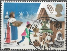 Delcampe - GRANDE BRETAGNE - Y&T 706 - Oblitération "Concours" BRIDGWATER SOMERSET - 1973 - Conte De Noël - Gebruikt