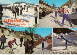 Delcampe - CPSM. HAUT JURA. LE SKI DE FOND EN FÊTE. 5 VUES. - Wintersport