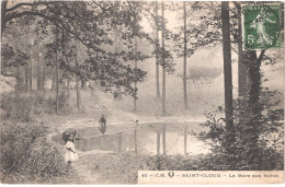 Delcampe - FR92 SAINT CLOUD - CM 40 - La Mare Aux Biches - Animée Belle - Saint Cloud