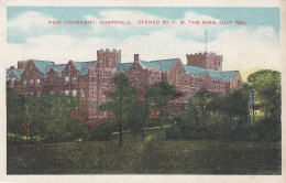 Delcampe - CPA Angleterre Sheffield New University Ouverte Par Le Roi En 1905 Carte Ancienne Colorisée - Sheffield