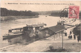 Delcampe - FR92 SAINT CLOUD - L'abeille 77 - Bateaux Parisiens - Pont De Sevres - Animée  Belle - Saint Cloud