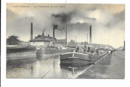 Delcampe - Saint-Ghislain - La Verrerie Et Le Canal. - Saint-Ghislain