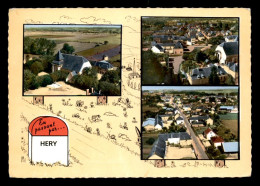 Delcampe - 89 - HERY - MULTIVUES ET BORNE - Hery