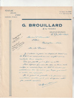 Delcampe - 59-G.Brouillard..Peinture, Décors, Vitrerie, Papiers-Peints...Valenciennes...(Nord)....1948 - Ambachten