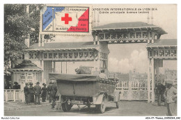Delcampe - AOAP7-0513-CROIX-ROUGE - EXPOSITION INTERNATIONALE DE LYON 1914 - Entrée Principale Avenue Leclerc - Rotes Kreuz