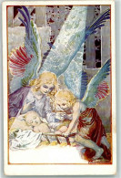 Delcampe - 10669730 - Baby Christkind Krippe  Sign. Baumhauer - Engel