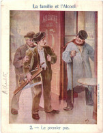 Delcampe - Carte La Famille Et Alcool (1) ,Les Premiers Pas   VS336 - Otros & Sin Clasificación